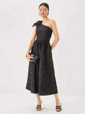 Lilly Pulitzer One-Shoulder Midi Dress